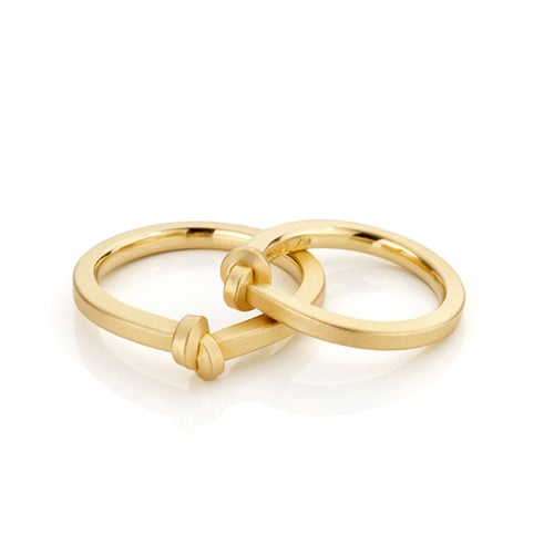 Ring Knoten aus Gelbgold