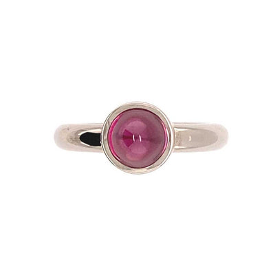 Ring Kegel aus Weißgold mit Turmalin