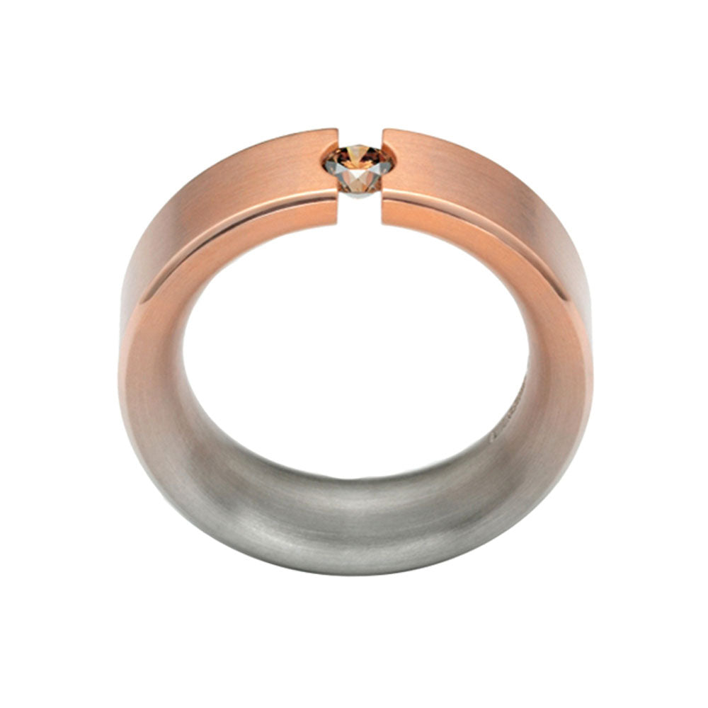 Spannring Aura aus Gold mit Brillant