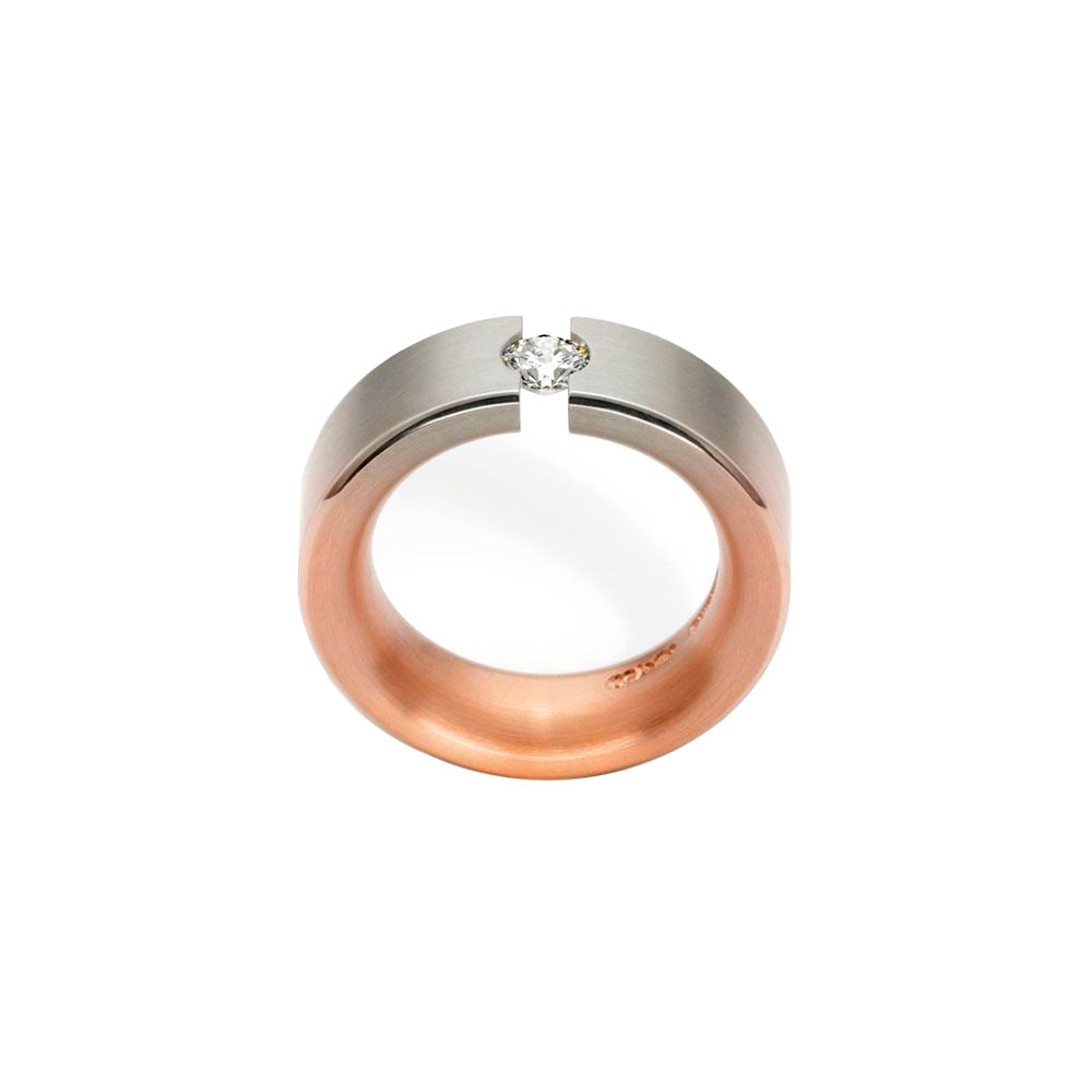 Spannring Aura aus Gold mit Diamant