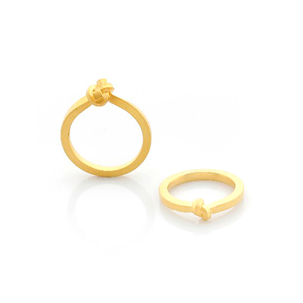Ring Knoten aus Gelbgold