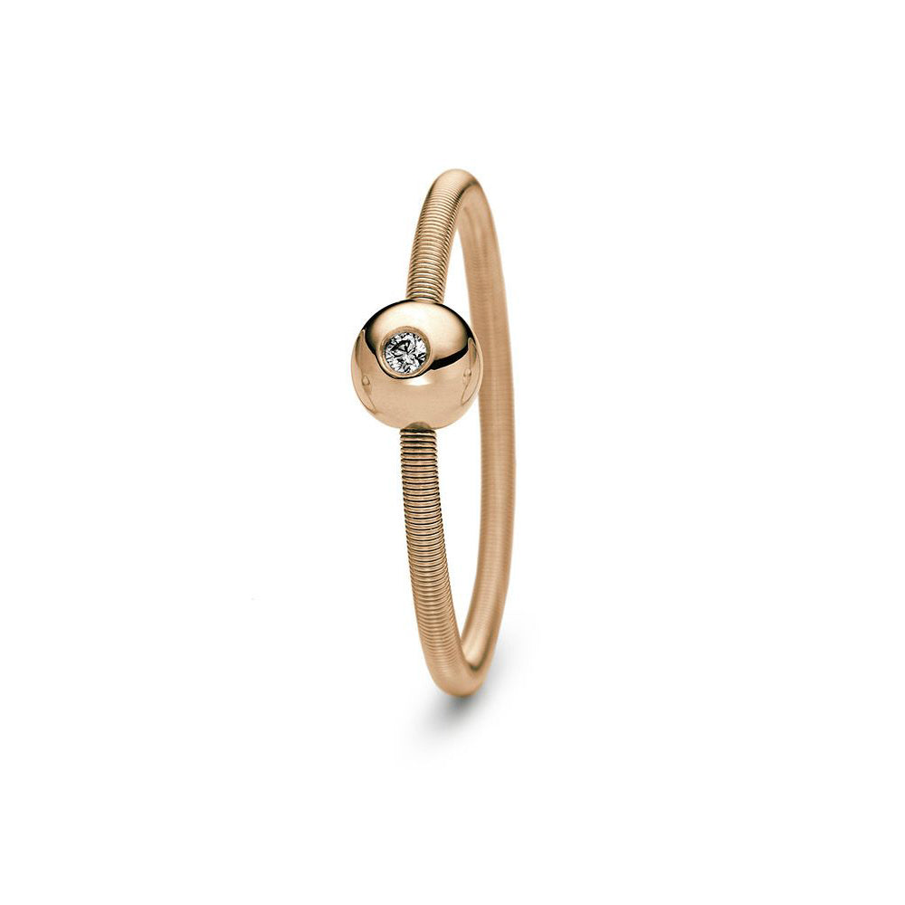 Ring Colette aus Roségold mit Diamant