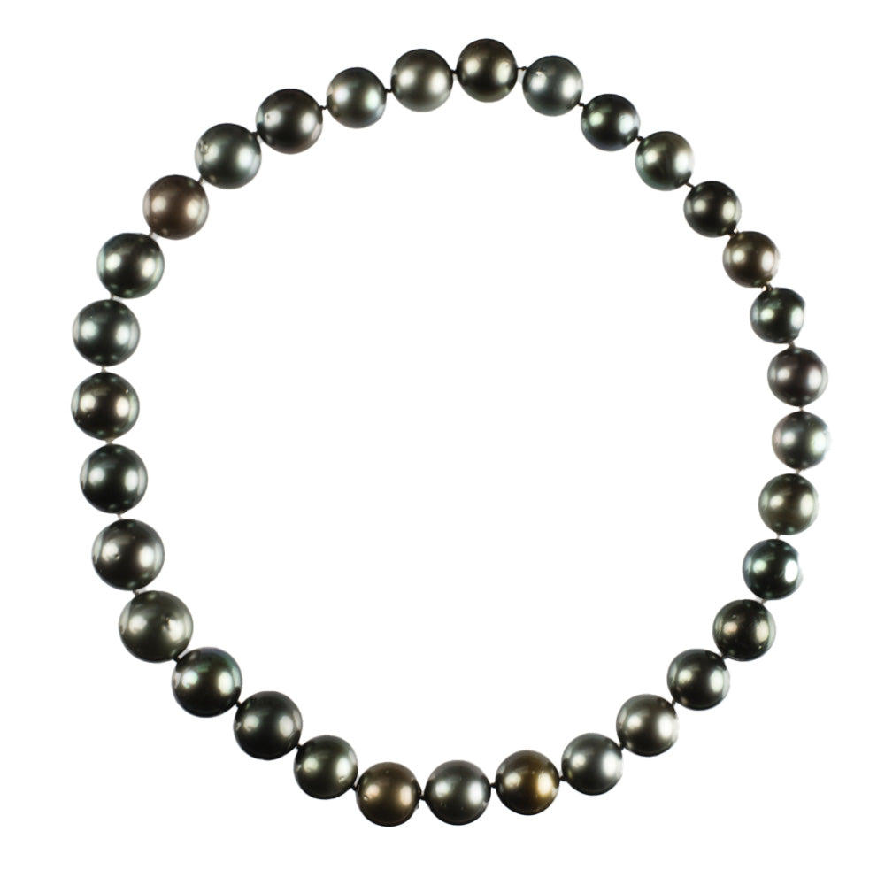 Zuchtperlenkette Rainbow Pearl aus Weißgold mit Tahitizuchtperle