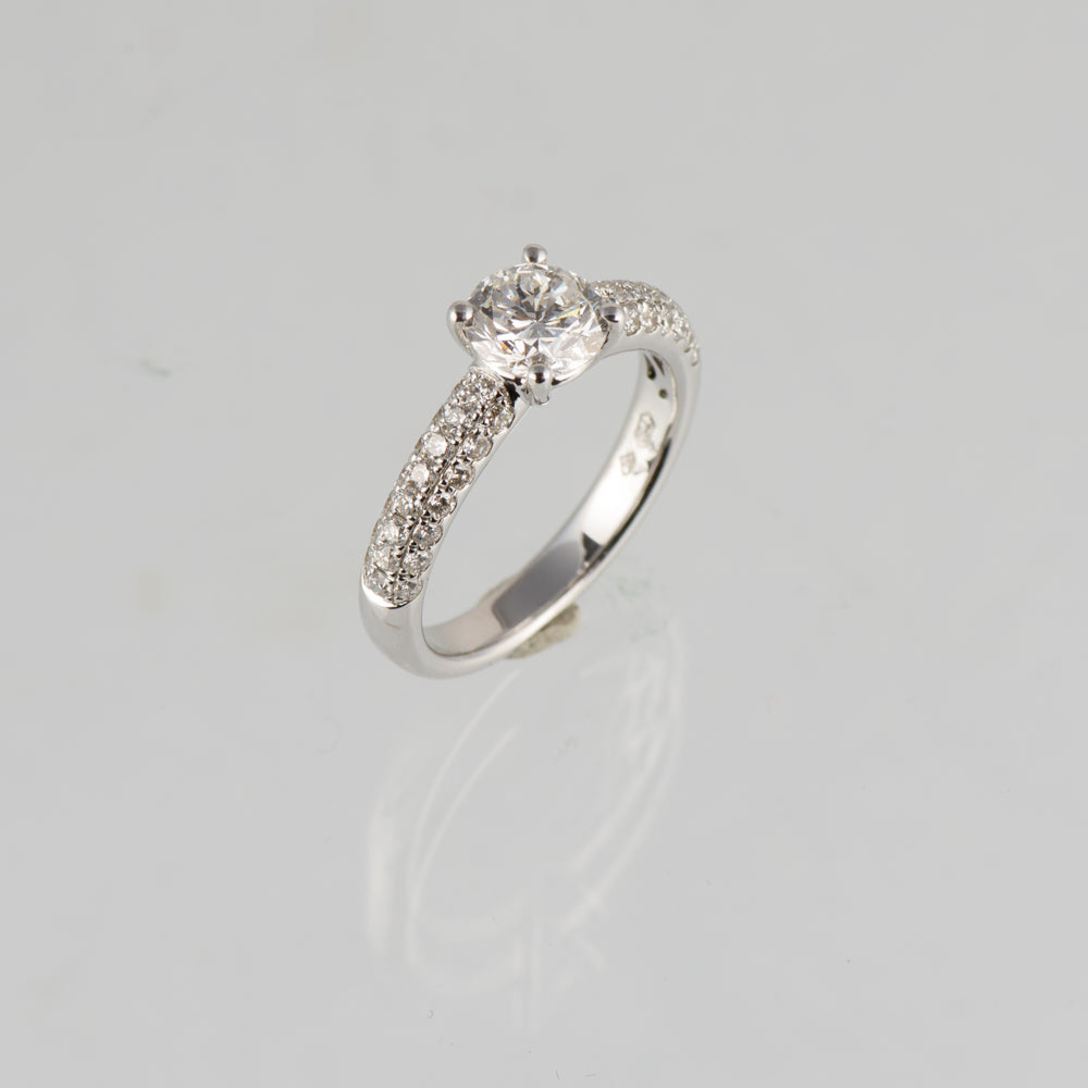 Ring Best friend aus Weißgold mit Diamant