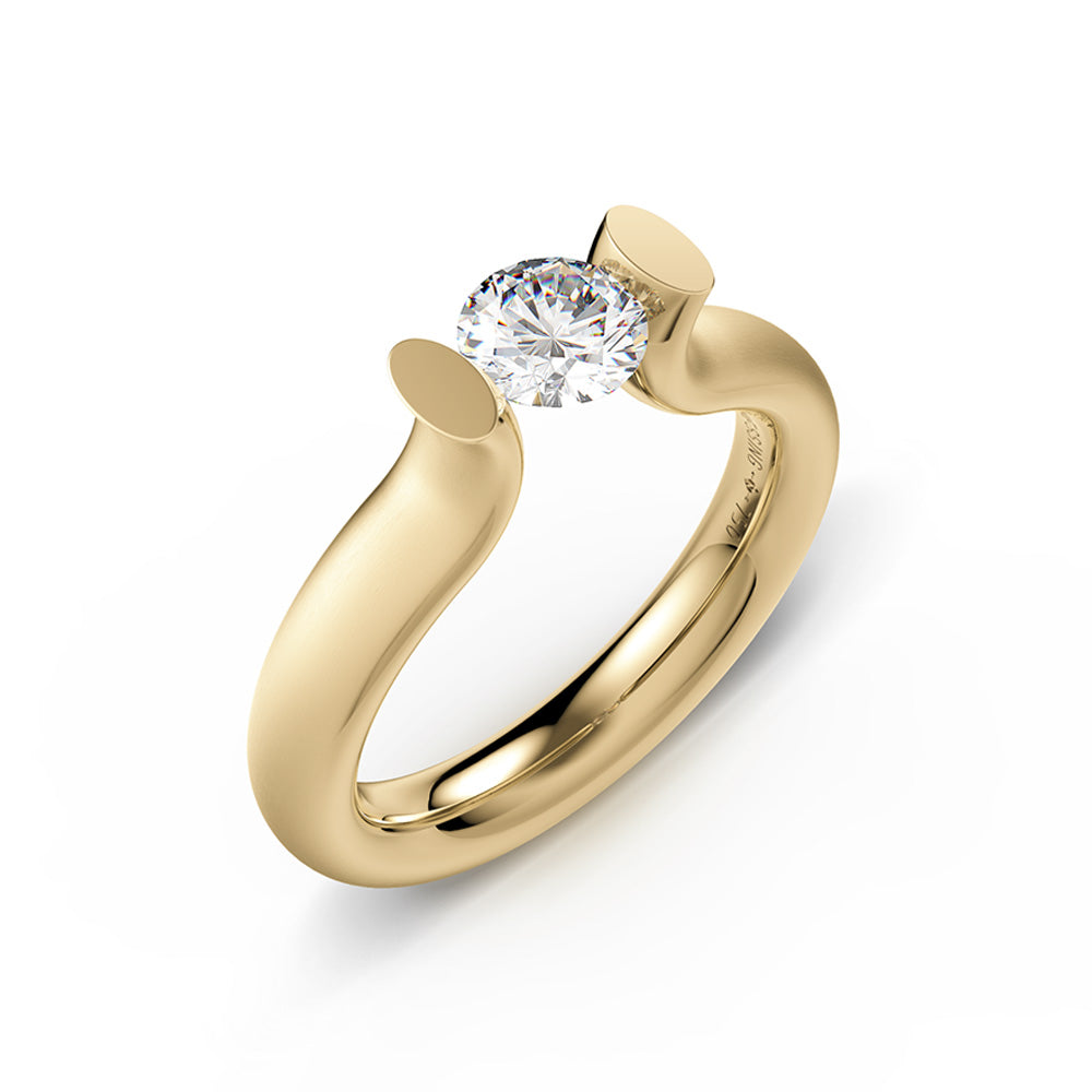 Spannring Heaven aus Gelbgold mit Diamant