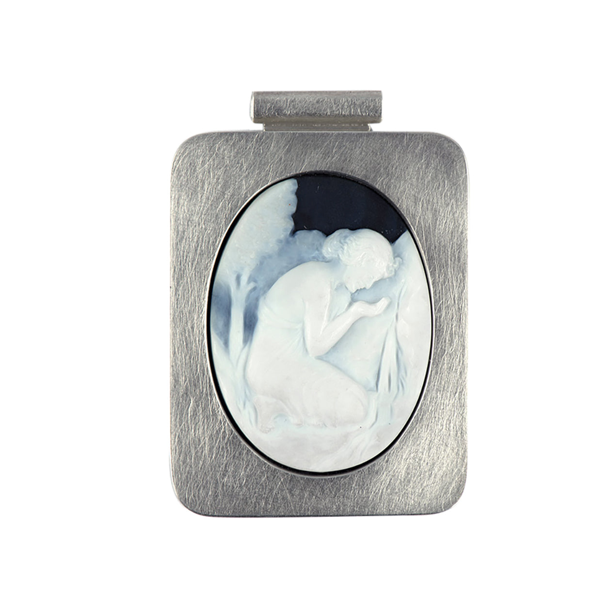 Anhänger Najade aus Silber mit Onyx