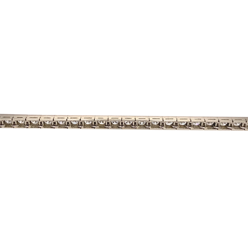 Rivièrearmband Kurz vor 40 aus Weißgold mit Brillant