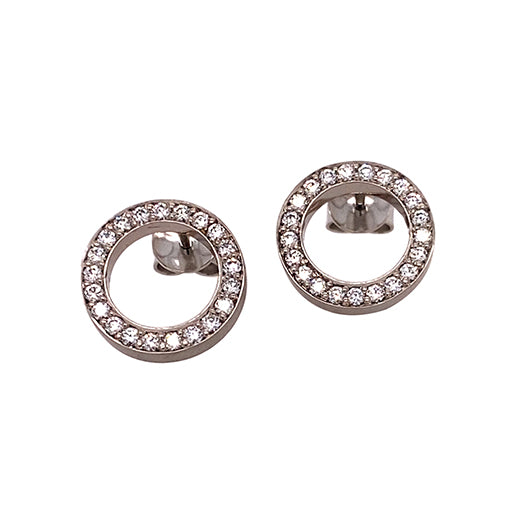 Ohrschmuck Karma aus Weißgold mit Brillant