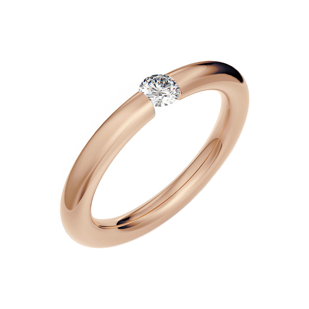 Spannring Antares aus Rotgold mit Diamant