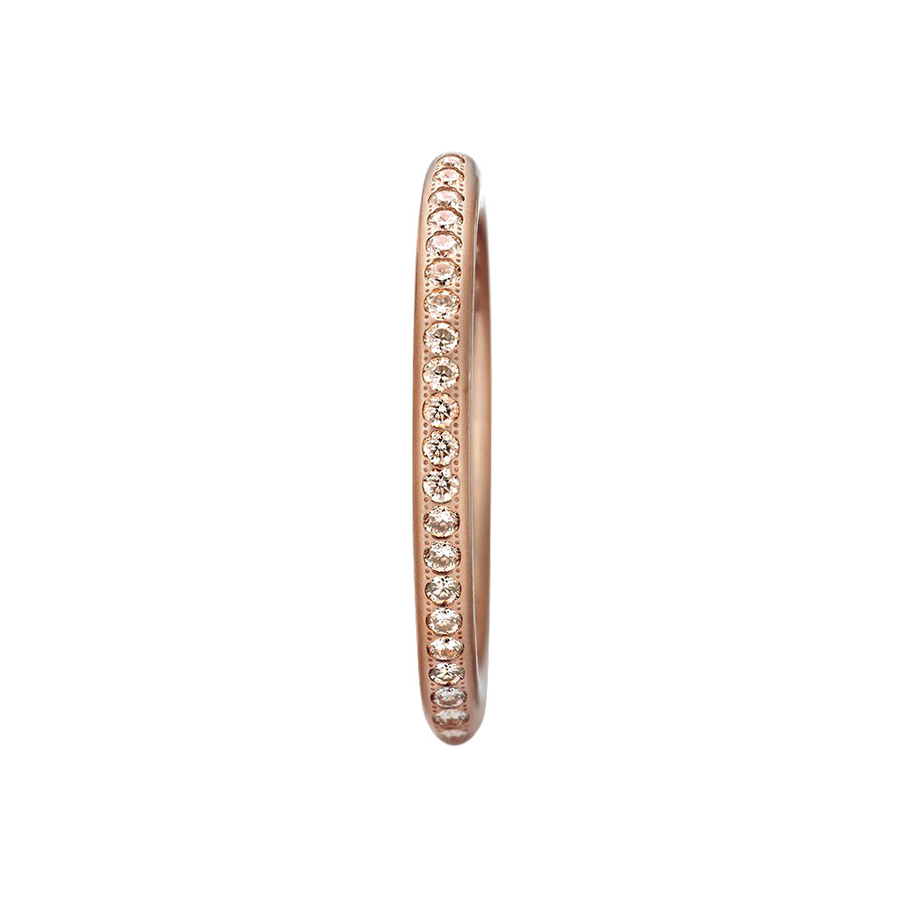 Ring Satellite aus Rosewood mit Diamant