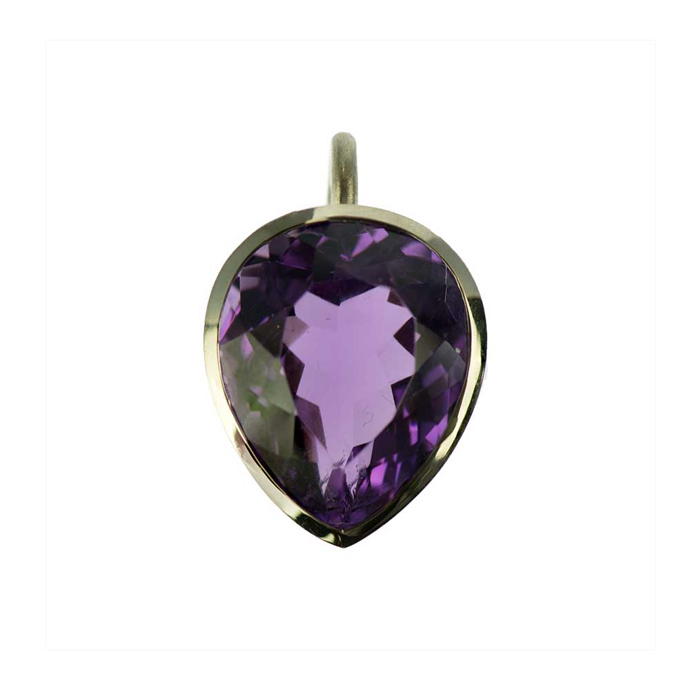 Anhänger Violet aus Weißgold mit Amethyst