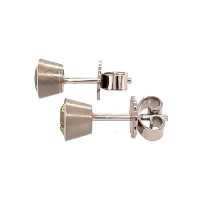 Ohrstecker Flip aus Weißgold und Platin mit Saphir
