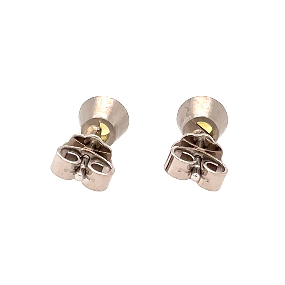 Ohrstecker Flip aus Weißgold und Platin mit Saphir