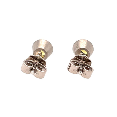 Ohrstecker Flip aus Weißgold und Platin mit Saphir