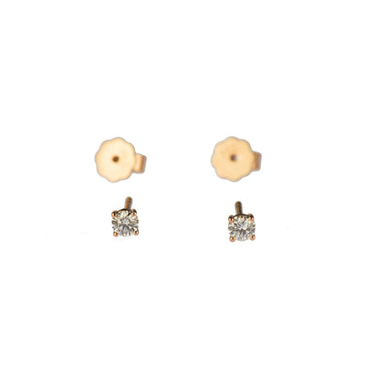 Ohrstecker Dia4 aus Gelbgold mit Diamant
