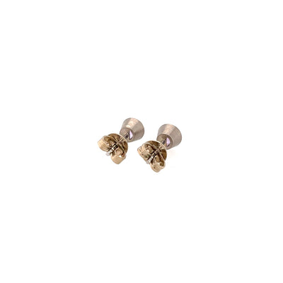 Ohrschmuck Flip aus Weißgold und Platin mit Saphir