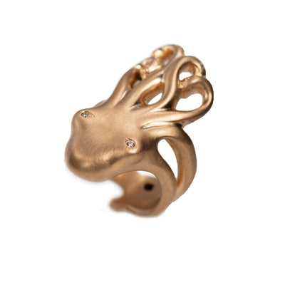 Ring Paula aus Rotgold mit Diamant