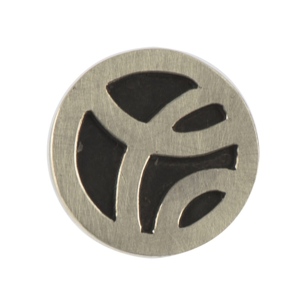 Stickpin Dolph aus Silber und Gelbgold mit Ebenholz