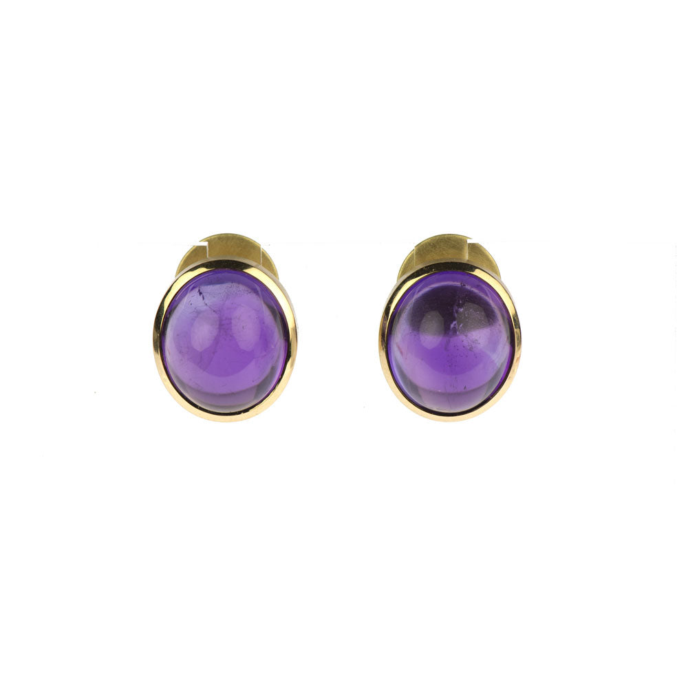 Ohrstecker Lotte aus Roségold mit Amethyst