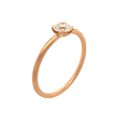 Ring 4U aus Rotgold mit Diamant