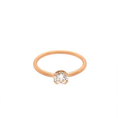Ring 4U aus Rotgold mit Diamant
