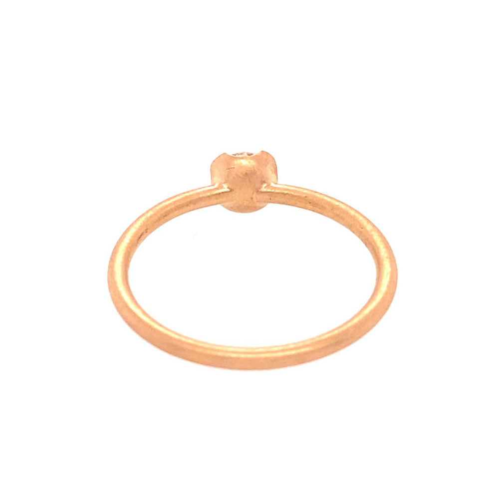 Ring 4U aus Rotgold mit Diamant