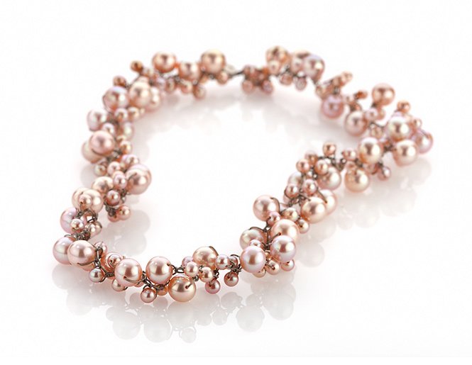 Halsschmuck Mol Classic aus Edelstahl mit Süßwasserzuchtperle