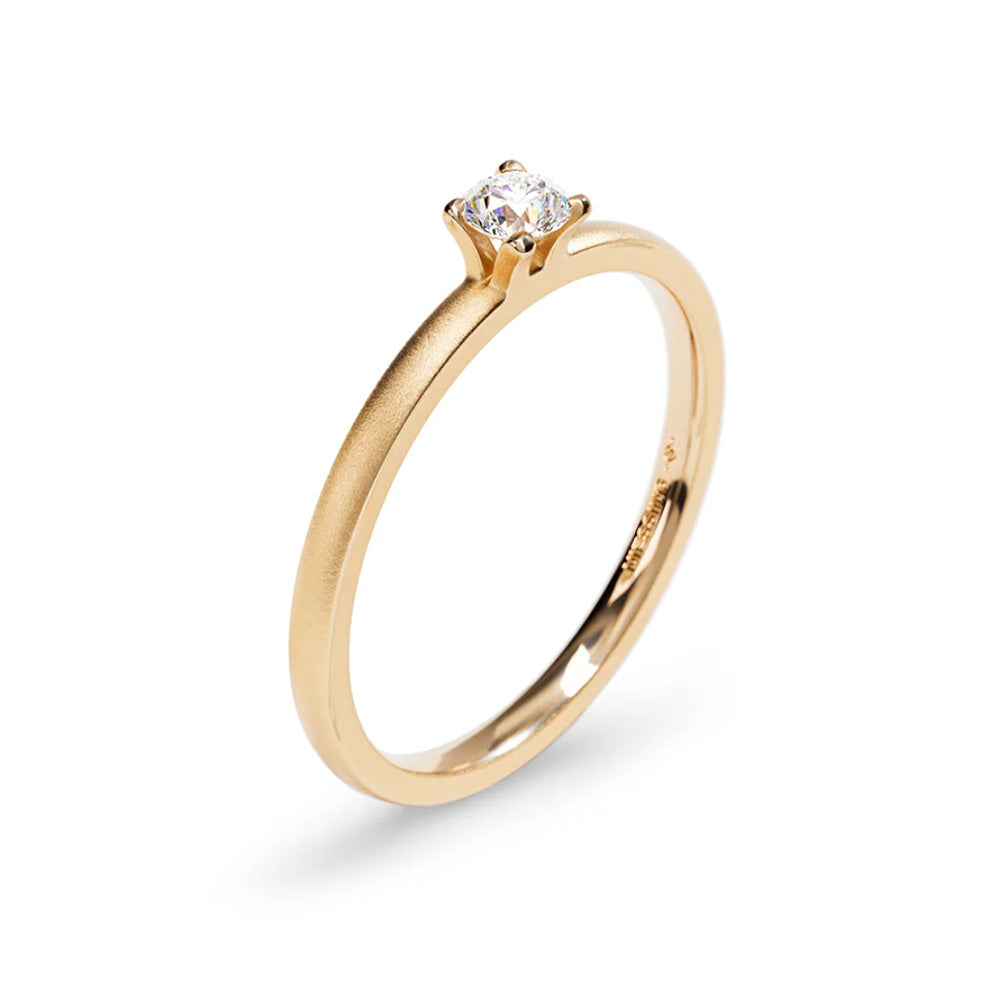 Ring Amatis Fine aus Roségold mit Diamant