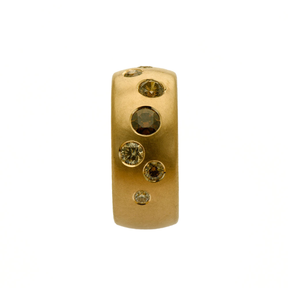 Ring Farbenspiel aus Rotgold mit Diamant