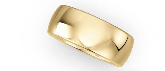 Ring Oval aus Gelbgold
