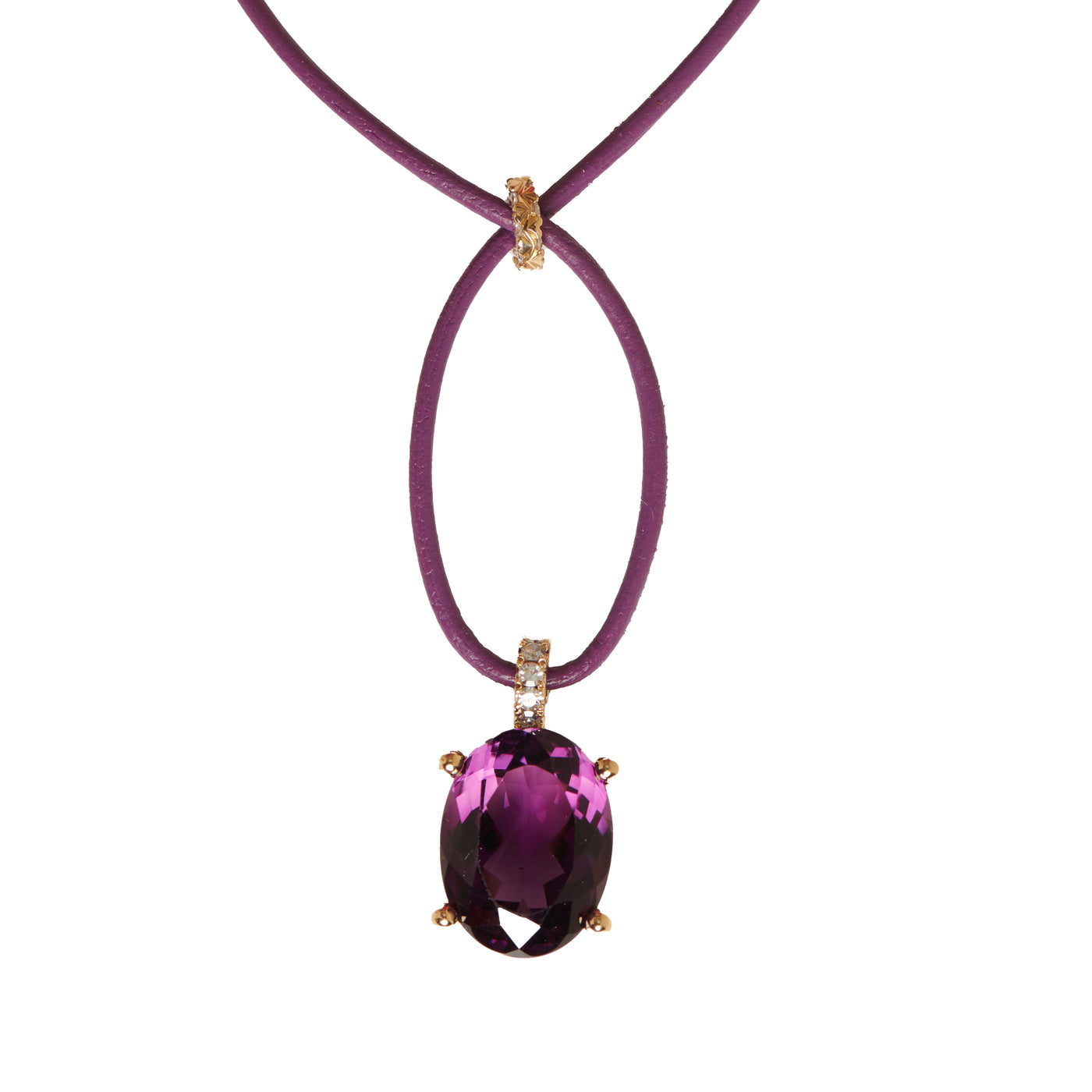 Halsschmuck Timeless mit Amethyst und Diamant