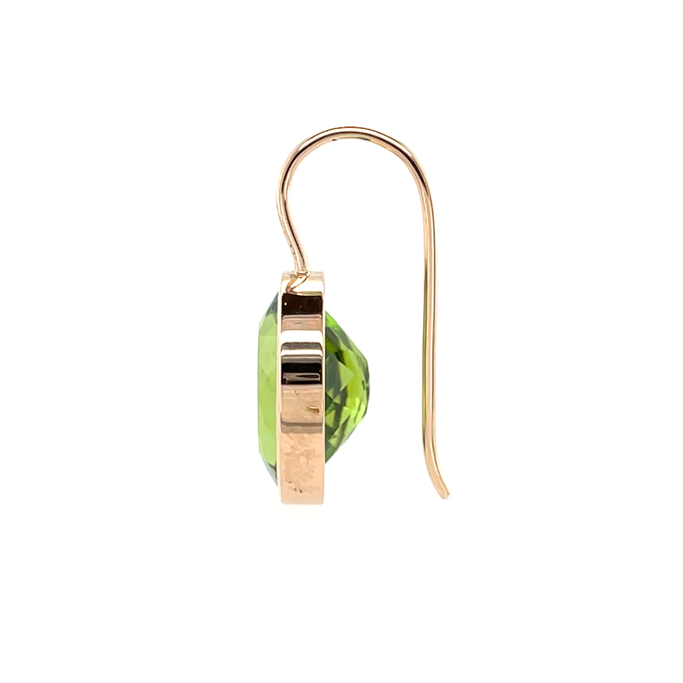 Ohrschmuck Grüne Wiese aus Rotgold mit Peridot