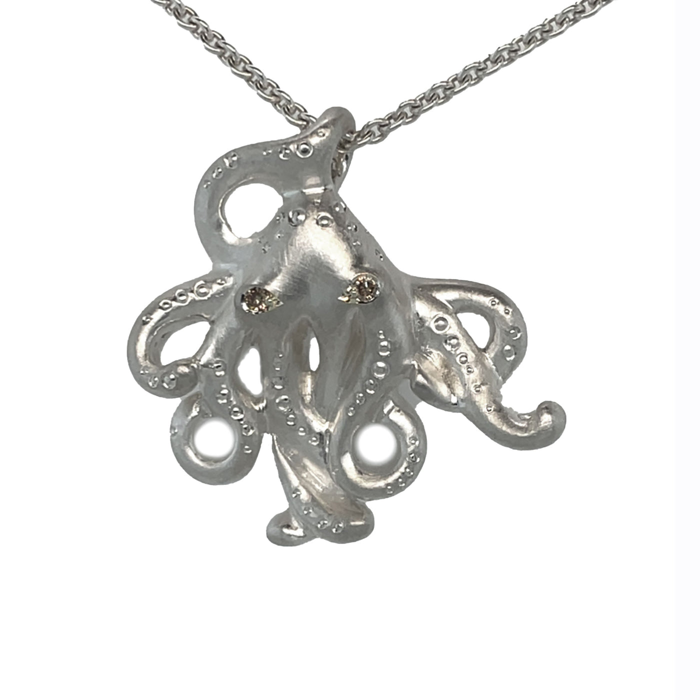 Anhänger Krake Pablo aus Silber mit Diamant
