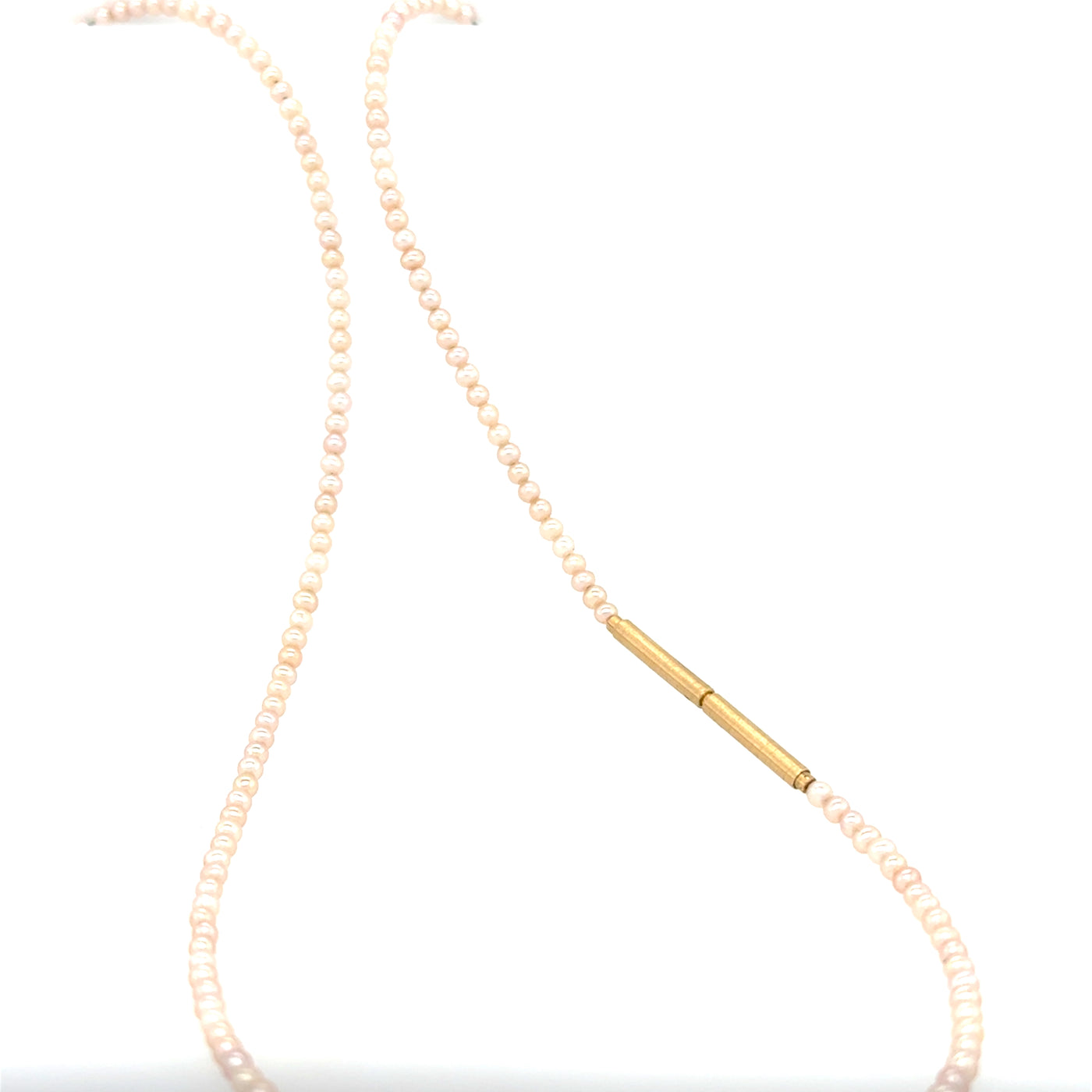 Süsswasserzuchtperlenkette Petite aus Gelbgold mit Süßwasserzuchtperle