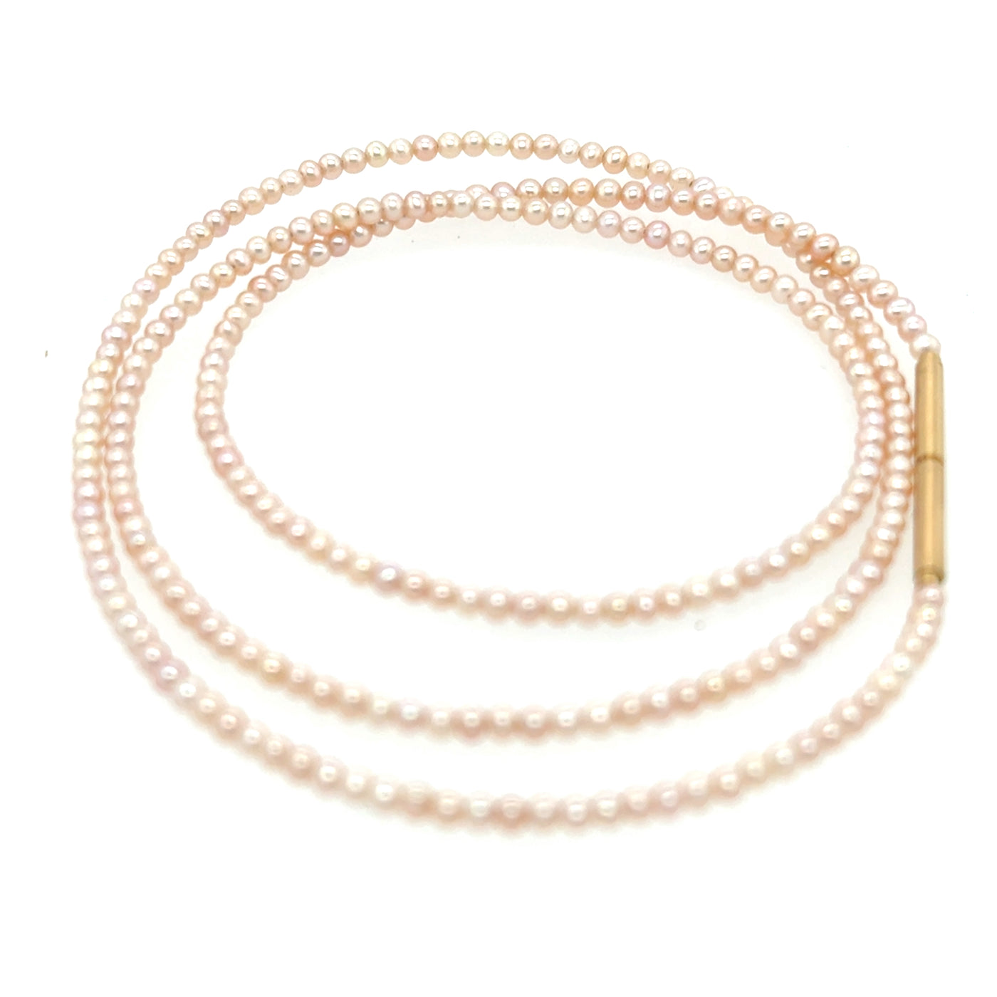 Süsswasserzuchtperlenkette Petite aus Gelbgold mit Süßwasserzuchtperle